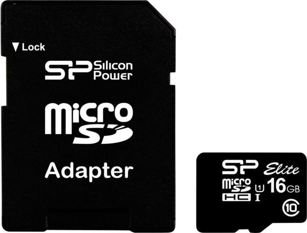Silicon Power Elite microSDHC 16GB (SP016GBSTHBU1V10SP)