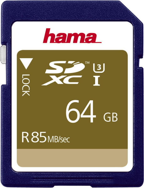 Hama SDXC UHS-I U3 85MB/s - 64GB (00114949)