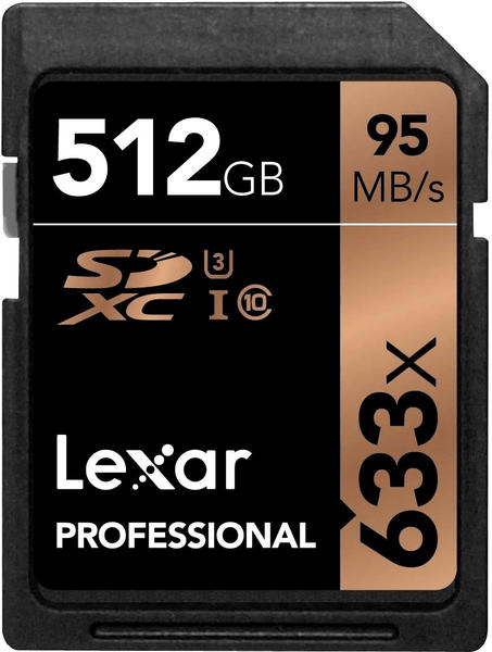 Lexar Professional 633x SDXC 512GB U3 (LSD512CBEU633)