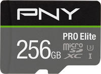 PNY PRO Elite - Flash-Speicherkarte (microSDXC-an-SD-Adapter inbegriffen) - 256 GB -