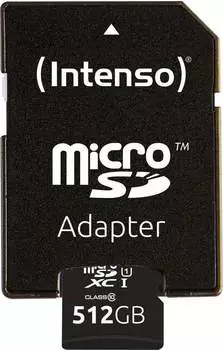 Intenso UHS-I Premium microSDXC 512GB – Intenso UHS-I Premium microSDXC 512GB: Maximale Speicherkapazität für Ihre Geräte