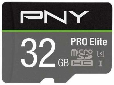 PNY microSDHC Pro Elite 32 GB Class 10 UHS-I A1 V30 + SD-Adapter