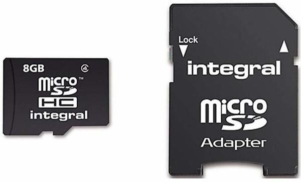 Integral microSDHC Class 10 UHS-I + SD-Adapter