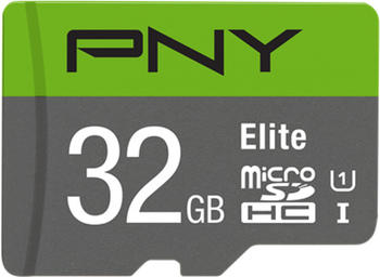 PNY microSDHC Elite 32GB Class 10 UHS-I + SD-Adapter
