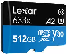 Lexar High Performance 633x microSDXC UHS-I 512GB (LSDMI512BBEU633A) – Vielseitige Einsatzmöglichkeiten für verschiedene Geräte