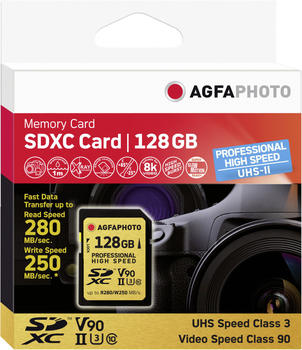 AgfaPhoto Professional UHS-II U3 V90 SDXC 128GB