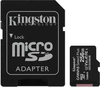 Kingston Canvas Select Plus microSDXC 256GB (Adapter) Kingston Canvas Select Plus microSDXC 256GB (Adapter)