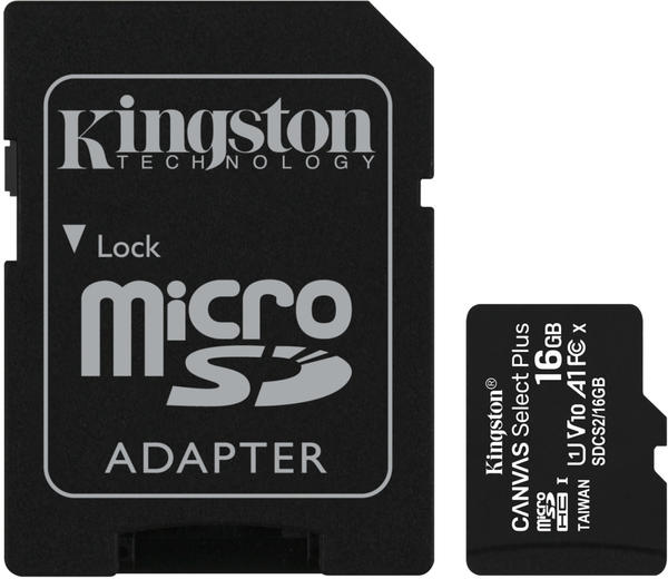 Kingston Canvas Select Plus microSDHC 16GB (Adapter)