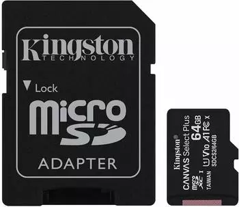 Kingston Canvas Select Plus microSDXC 64GB (Adapter) Kingston Canvas Select Plus microSDXC 64GB (Adapter)