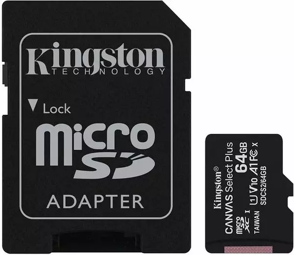 Kingston Canvas Select Plus microSDXC 64GB (Adapter)