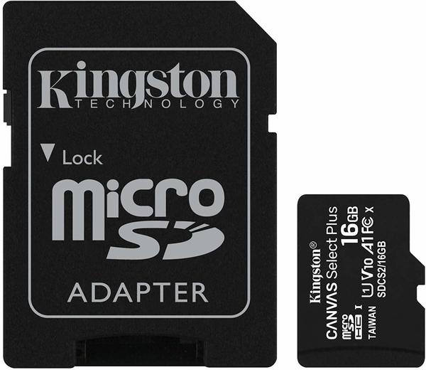 Kingston Canvas Select Plus microSDHC 16GB Duo Pack