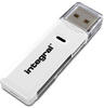 Integral INCRSDMSD, Integral MICROSD/SDHC CARD READER DUAL SLOT (USB 2.0) Weiss