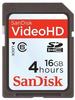 SanDisk SDHC-Card Video HD Ultra 16 GB, SDSDHV-016G-E15