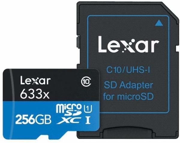Lexar microSDXC 256GB Class 10 633x UHS-I