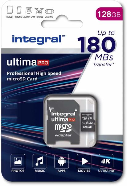 Integral 128GB microSDxC V30 180/130MB/s