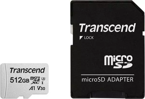 Transcend 300S microSDXC 512GB mit Adapter