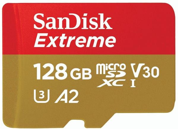 SanDisk microSDXC Extreme 128 GB Class 10 UHS-I U3 A2
