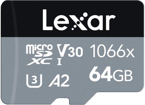 Lexar Professional 1066x Silver microSDXC 64GB