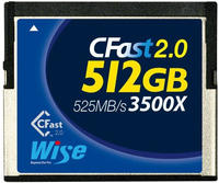 Wise WI-CFAST-5120, Wise CFast 2.0 Card 3500X Blue 512 GB