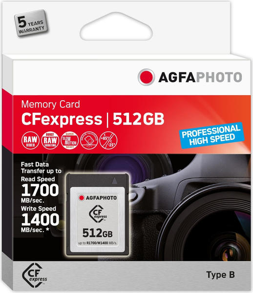 AgfaPhoto Professional High Speed CFexpress 512GB
