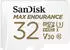 microSDHC 32GB: SanDisk Max Endurance microSD