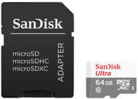 SANDISK Ultra 64GB microSDXC+SD Adapter