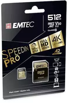 Emtec microSDXC 512GB Class 10 Speedin (ECMSDM512GXC10SP) – Emtec microSDXC 512GB Class 10 Speedin (ECMSDM512GXC10SP) – Ihre Speicherlösung