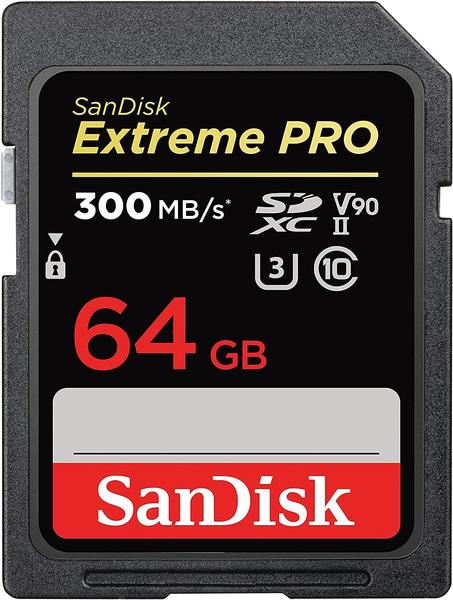 SanDisk Extreme PRO UHS-II U3 V90 SDXC 64GB