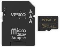 Verico Microsdxc Speicherkarte 64gb, Class 10, Uhs-i, Mit Adapter