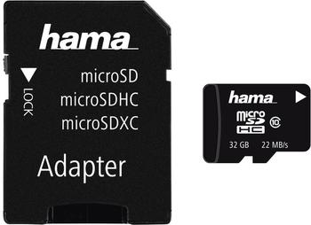 Hama microSDHC Class 10 22MB/s 32GB