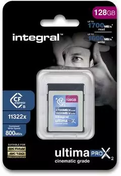 Integral UltimaPro X2 CFexpress Cinematic 128GB Integral UltimaPro X2 CFexpress Cinematic 128GB