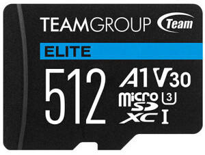 Team Elite A1 microSDXC 512GB (TEAUSDX512GIV30A103)