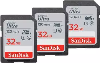 SanDisk Ultra SDHC 32GB (SDSDUN4-032G-GN6IM) 3x Pack