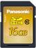 Panasonic RP-SDW16GE1K Class 10 Sdhc Secure Digital 16384 MB