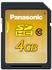 Panasonic RP-SDW04GE1K Class 10 Sdhc Secure Digital 4096 MB