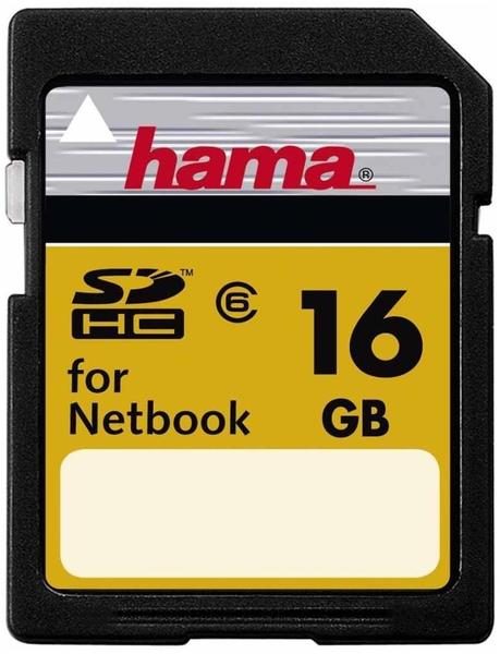 Hama High Speed Pro SD HC 16GB Class 6 für Netbook (00094186)