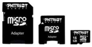 Patriot microSDHC Card 16 GB Class 2