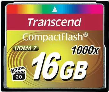 Transcend Ultimate Compact Flash 16GB 1000x (TS16GCF1000)