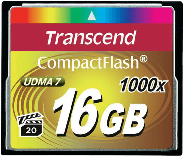 Transcend Ultimate Compact Flash 16GB 1000x (TS16GCF1000)