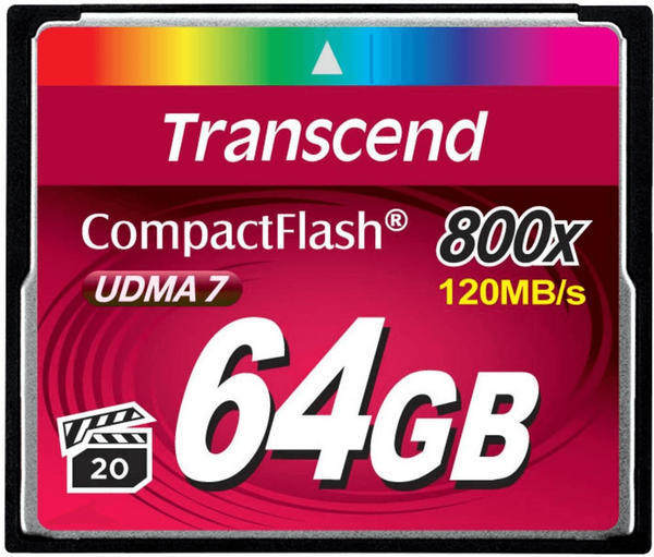 Transcend CompactFlash 64GB 800X (TS64GCF800)