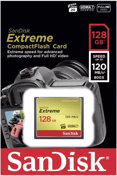 SanDisk CompactFlash Extreme 128GB (SDCFXSB-128G-G46)