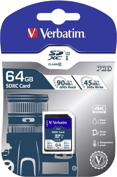 Verbatim Pro SDXC 64GB UHS-I U3 (47022)