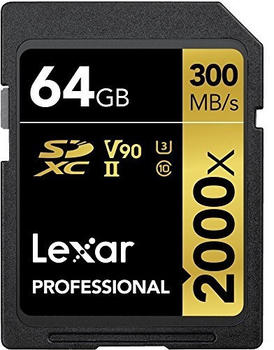 Lexar Professional 2000x SDXC 64GB (SD64GCE2000AMZN)