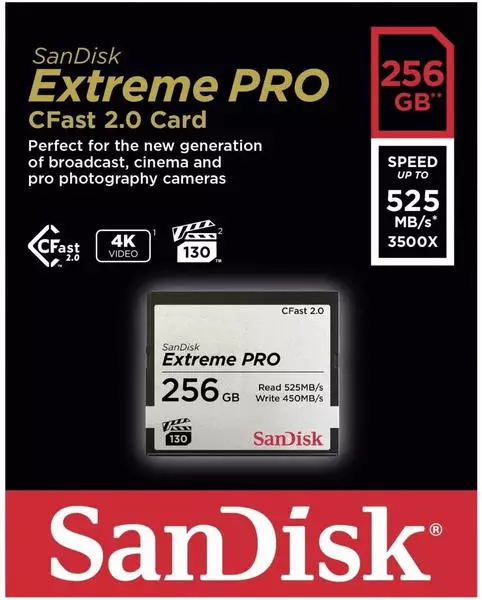 SanDisk Extreme Pro CFast 2.0 256GB (SDCFSP-256G)
