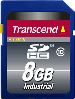 Transcend SDHC Card Industrial 8 GB Class 10