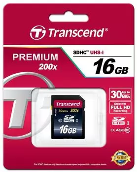 Transcend Premium SDHC 16GB Class 10 (TS16GSDHC10) – Transcend Premium SDHC 16GB Class 10 (TS16GSDHC10) – Zuverlässige Speicherlösung
