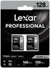 LEXAR SDXC Professional 1066X UHS-I, 128 GB, 2 Stück