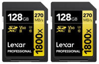 Lexar Professional GOLD SDXC 1800x 128GB UHS-II V60-2PACK