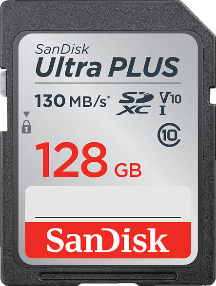 SanDisk SanDisk Ultra Plus 130MB/s Class 10 SDXC 128GB