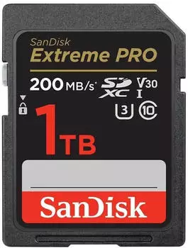 SanDisk Extreme PRO UHS-I V30 200 MB/s SDXC 1TB SanDisk Extreme PRO UHS-I V30 200 MB/s SDXC 1TB